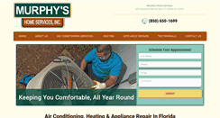 Desktop Screenshot of murphyshomeservices.com