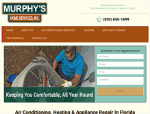 Tablet Screenshot of murphyshomeservices.com